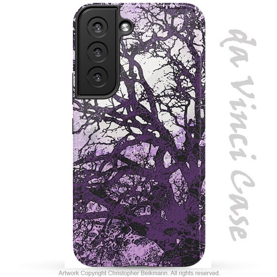 Lila Hülle für Samsung Galaxy S22 S22 Plus S22 Ultra Amethyst Moonlit  Night Dual Layer Case