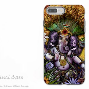 Ganesha Maya iPhone 7 PLUS 8 PLUS Tough Case Dual Layer Protection Hindu Mayan Ganesh artwork image 1