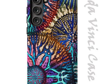 Cosmic Star Coral Case for Samsung Galaxy S23 / S23 Plus / S23 Ultra - Colorful Abstract Dual Layer Tough Case