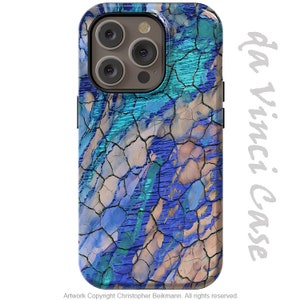 Desert Memories - Blue Abstract Case for iPhone / iPhone 15 Plus /  iPhone 15 Pro  / iPhone 15 Pro Max / Tough Case and Magsafe Case