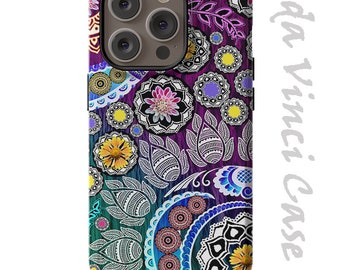 Mehndi Garden - Floral Paisley Case for iPhone 15 / iPhone 15 Plus /  iPhone 15 Pro  / iPhone 15 Pro Max / Dual Layer Tough Case and Magsafe