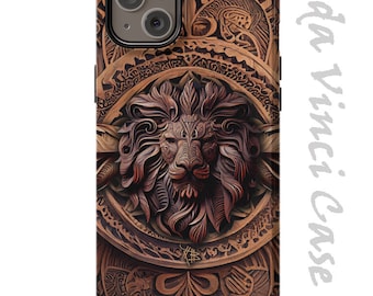 Majestic Leo - Brown Lion Case for iPhone 15 / iPhone 15 Plus /  iPhone 15 Pro  / iPhone 15 Pro Max / Tough Case and Magsafe Case
