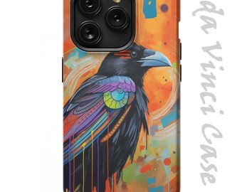 Southwest Raven Warrior Case for Iphone 15 / iPhone 15 Plus /  iPhone 15 Pro  / iPhone 15 Pro Max /  Dual Layer Tough Case