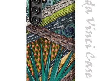 Cactus Abstractus Case for Samsung Galaxy S23 / S23 Plus / S23 Ultra - Green Abstract Dual Layer Tough Case
