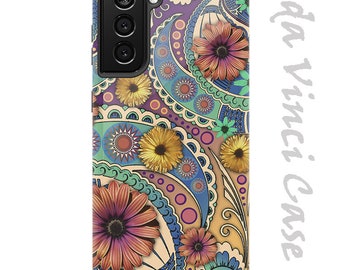 Petals and Paisley Floral Case for Samsung Galaxy S21 / S21 Plus / S21 Ultra - Dual Layer Tough Case