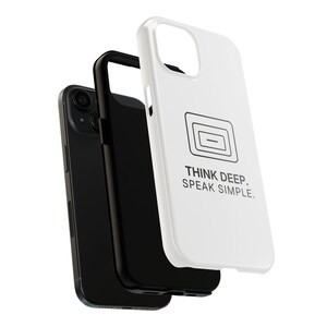 Think Deep. Speak Simple. Phone Case | TINNKEO image 4