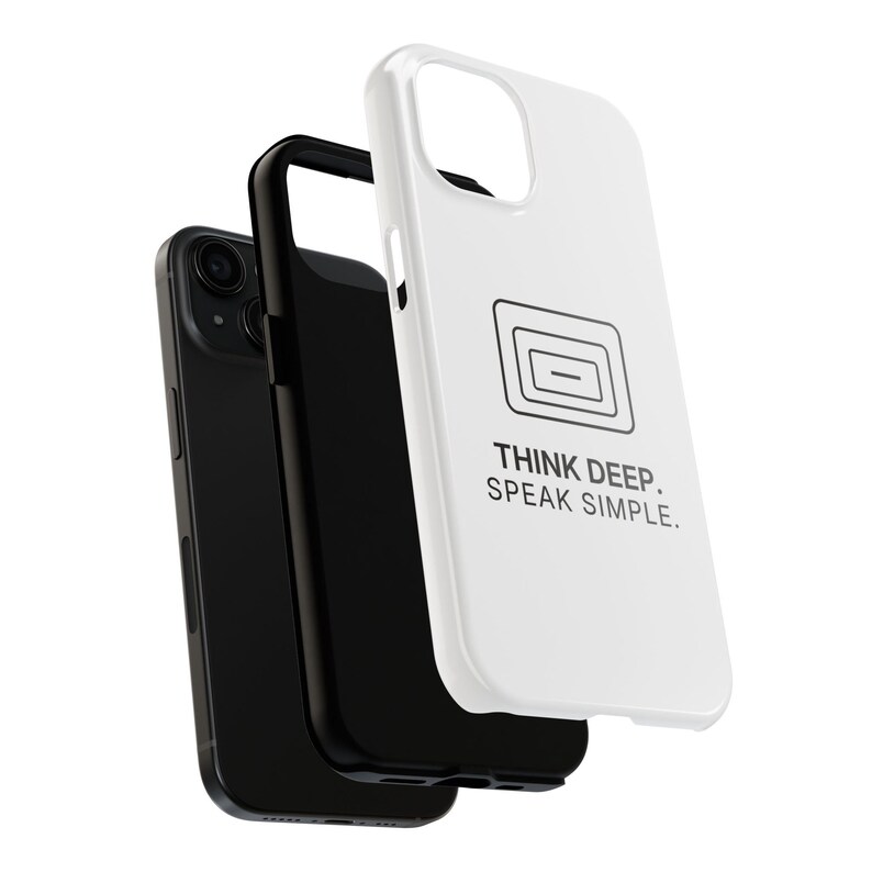 Think Deep. Speak Simple. Phone Case | TINNKEO image 4