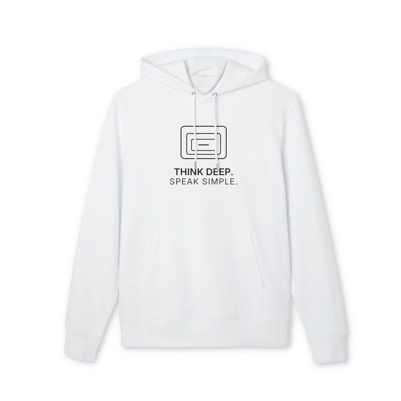Think Deep. Speak Simple. Hoodie | TINNKEO image 1