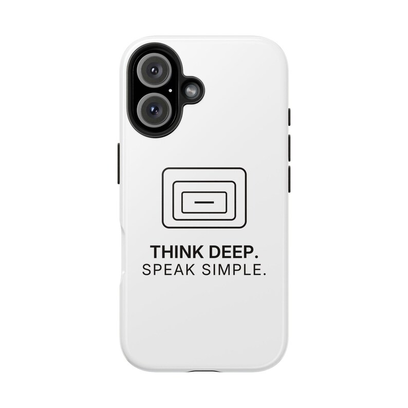 Think Deep. Speak Simple. Phone Case | TINNKEO image 5