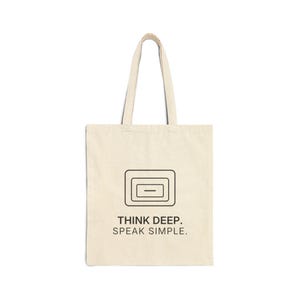 Think Deep. Speak Simple. Tote | TINNKEO image 1