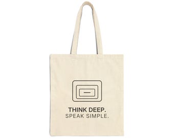 Think Deep. Speak Simple. Tote | TINNKEO
