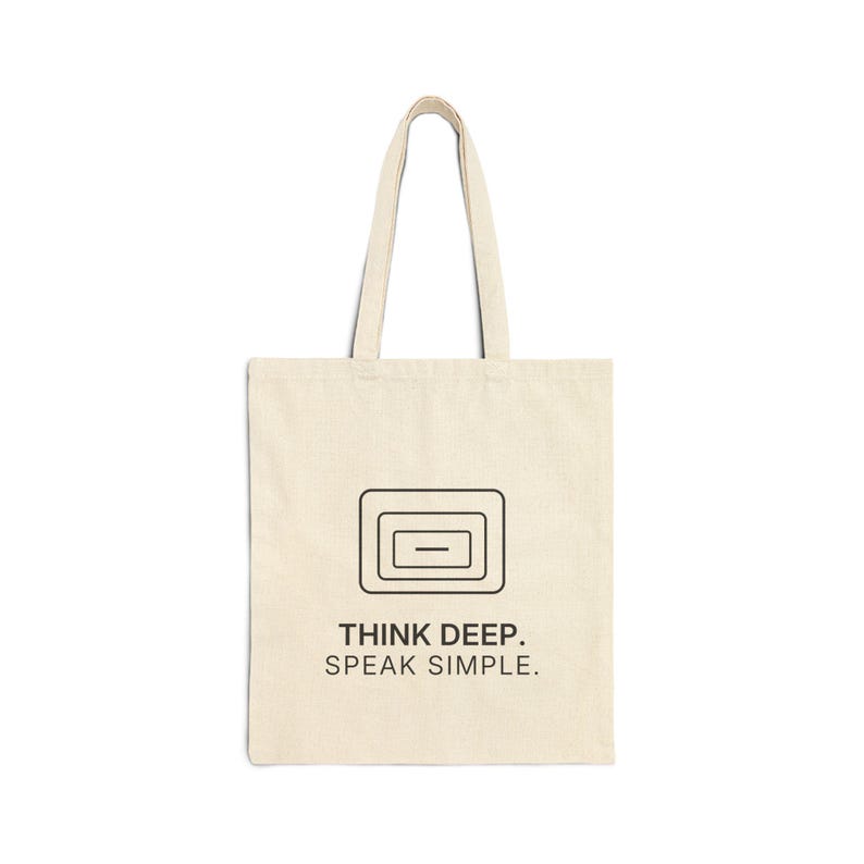 Think Deep. Speak Simple. Tote | TINNKEO image 1