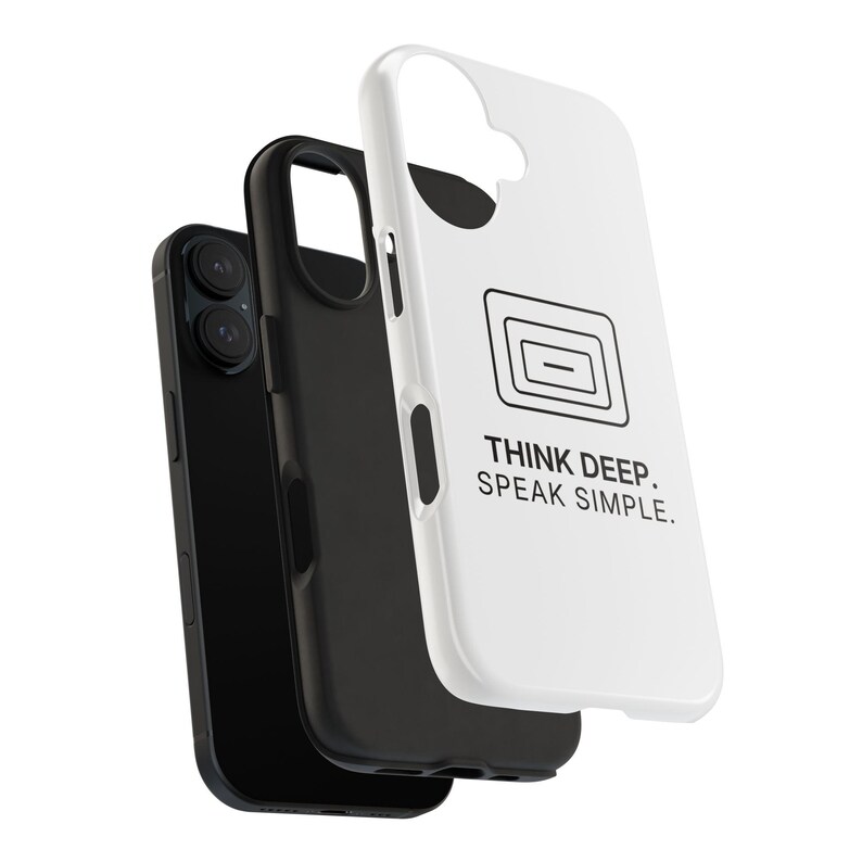 Think Deep. Speak Simple. Phone Case | TINNKEO image 7