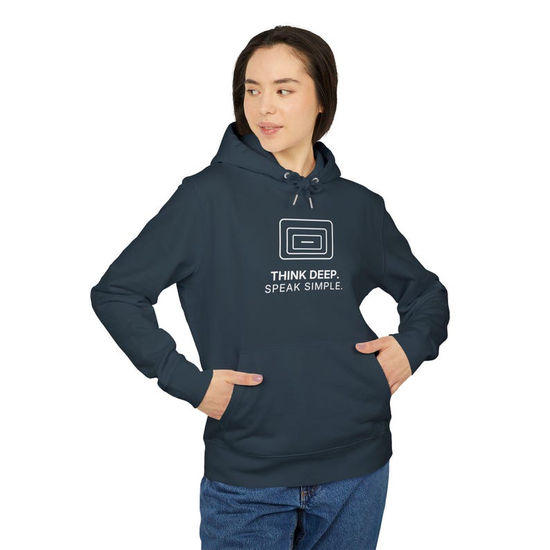 Think Deep. Speak Simple. Hoodie | TINNKEO image 11