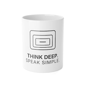 Think Deep. Speak Simple. Mug | TINNKEO image 1