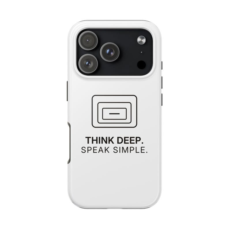 Think Deep. Speak Simple. Phone Case | TINNKEO image 9
