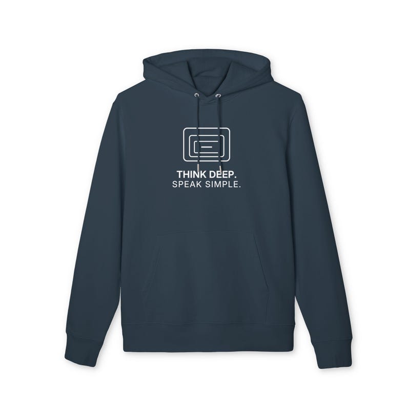 Think Deep. Speak Simple. Hoodie | TINNKEO image 9