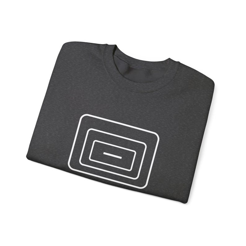 Felpa girocollo unisex "Think Deep Speak Simple", con stampa tipografica minimalista, idea regalo TINNKEO immagine 7
