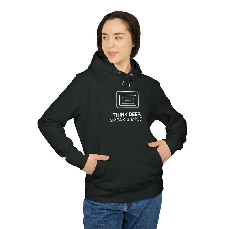 Think Deep. Speak Simple. Hoodie | TINNKEO image 7
