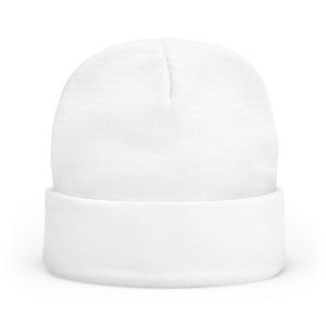 Gorro Think Deep Speak Simple, gorro de punto bordado, regalo minimalista de invierno, TINNKEO imagen 2