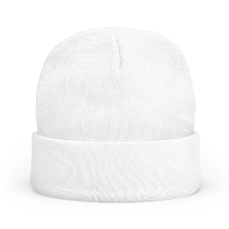 Gorro Think Deep Speak Simple, gorro de punto bordado, regalo minimalista de invierno, TINNKEO imagen 2