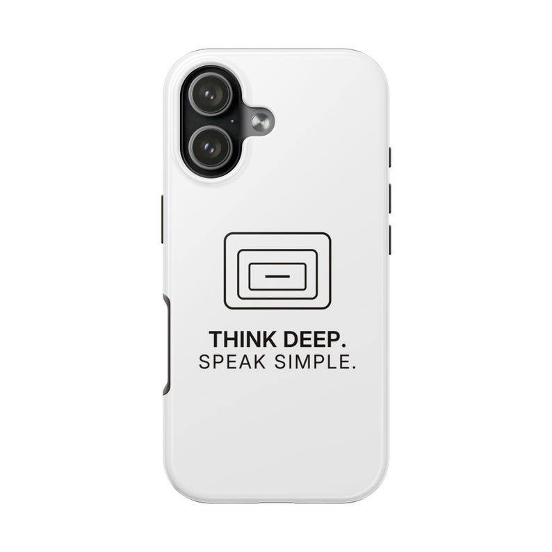 Think Deep. Speak Simple. Phone Case | TINNKEO image 8