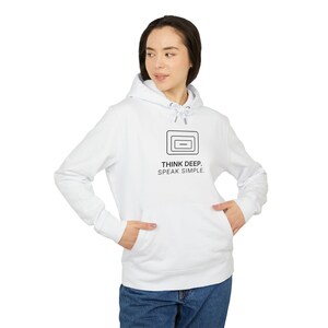 Think Deep. Speak Simple. Hoodie | TINNKEO image 3