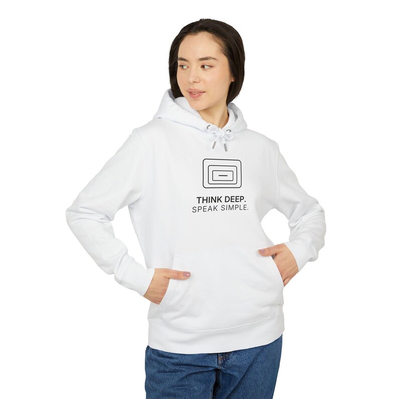 Think Deep. Speak Simple. Hoodie | TINNKEO image 3