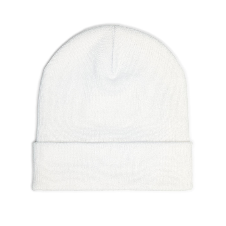 Gorro Think Deep Speak Simple, gorro de punto bordado, regalo minimalista de invierno, TINNKEO imagen 4