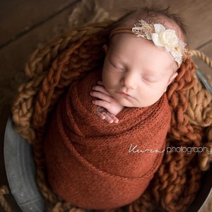 Knit alpaca wrap and bear bonnet set Newborn photo prop preorder UK seller long knit alpaca wrap newborn photography prop neutral textures image 7