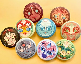 Shy: CLEARANCE Mythical Creatures Buttons