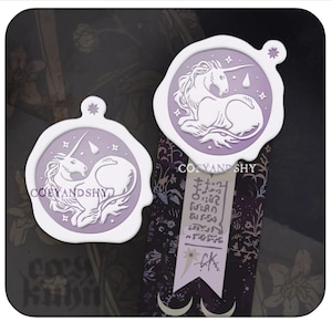 Coey: Unicorn Wax Seal (Enamel Pins)