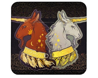 Coey: Eenhoornbuste (holografische stickers)
