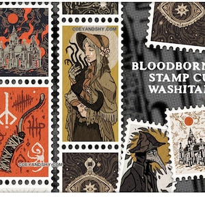 Coey: Bloodborne Stamp-Cut Washi Tape