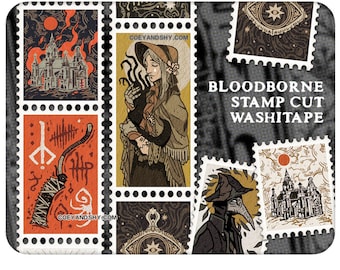 Coey: Bloodborne Stamp-Cut Washi Tape