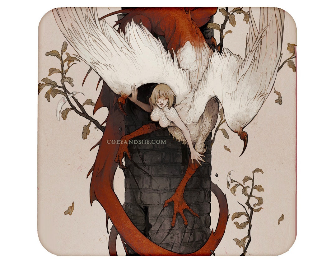 Coey: CLEARANCE Red Chimera (Prints, Tapestries)