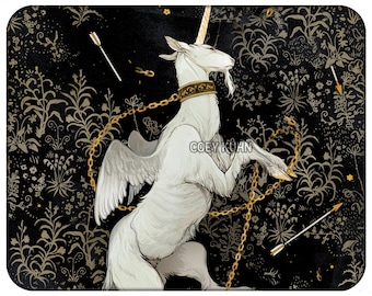 Coey: Captured Unicorn (Prints, Tapestries)