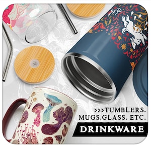 Drinkware (Mugs, Glasses, Insulated Tumblers)
