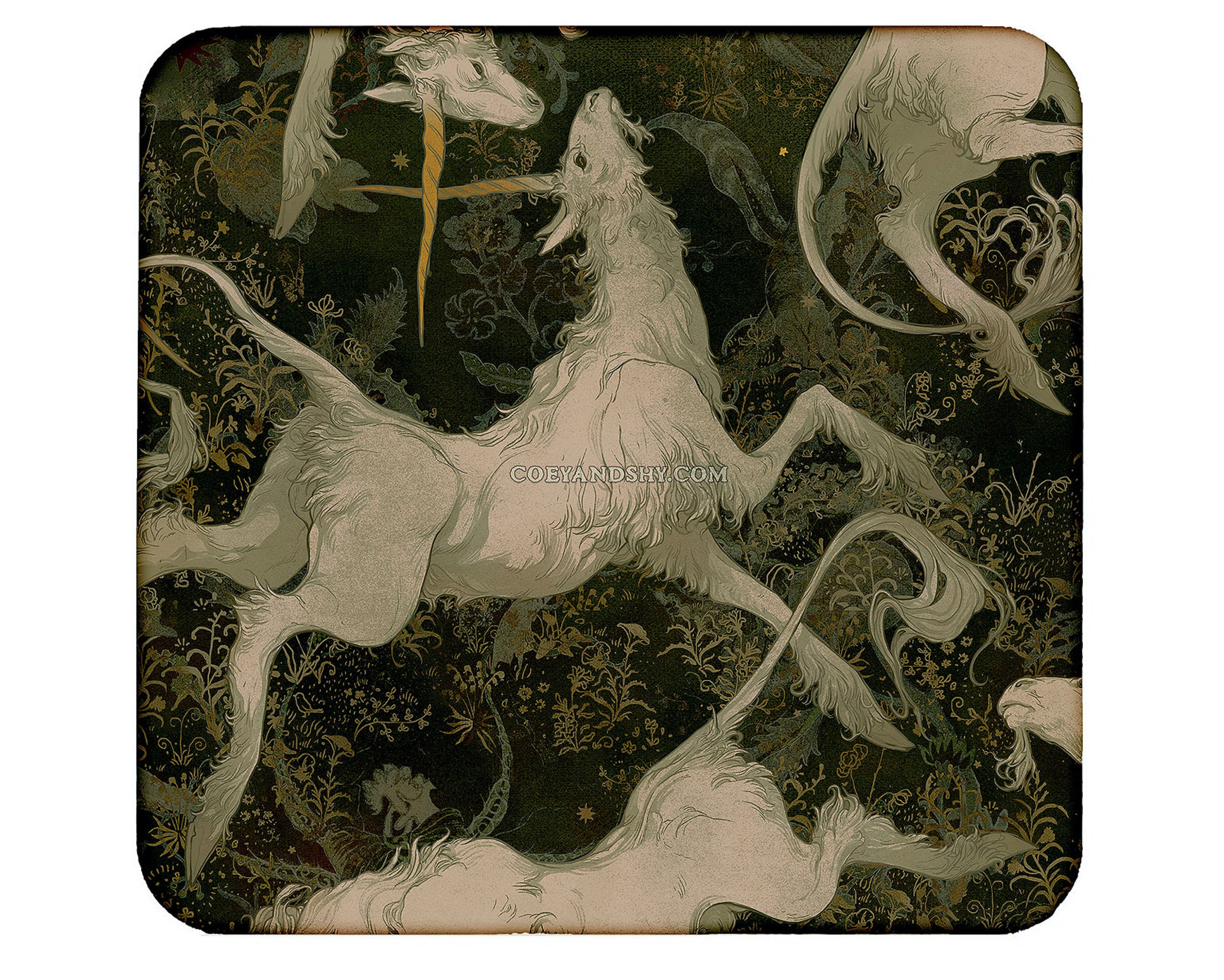 Coey: Vintage Unicorn (prints, Tapestries) - Etsy