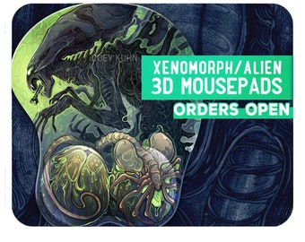 Coey: Alien 3D Mouse Pads with Wrist Cushion