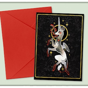 Shy & Coey: Unicorn (Holiday Greeting Cards)