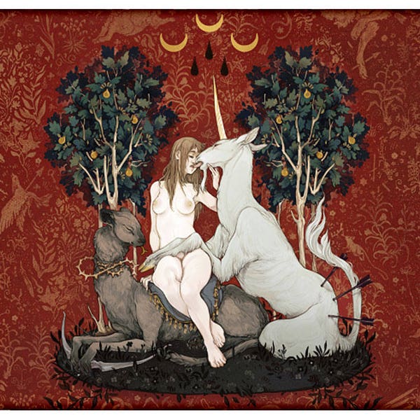 Coey: Oktavia and the Unicorn (Prints, Tapestries)