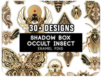 Shy & Coey: Shadow Box Occult Insects (Pins)