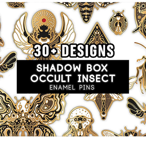 Shy & Coey: Shadow Box Occult Insects (Pins)