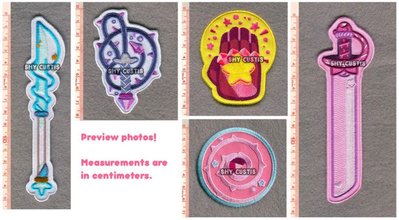 Shy: CLEARANCE Gem Weapons Patches Steven Universe image 2