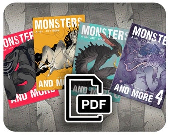 Coey: DIGITAL COPIES, Monsters & More Series, Mature Artbook