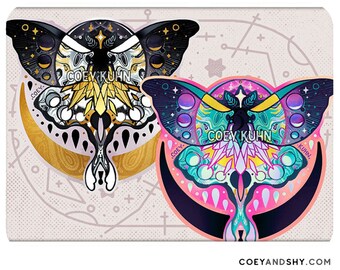 Coey: Lunar Moth (Holographic Sticker)