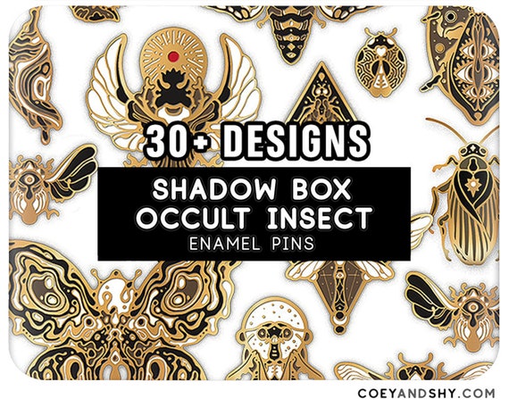 Shy & Coey: Shadow Box Occult Insects (Pins)