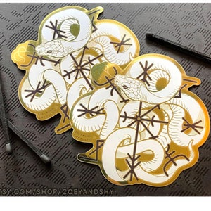 Shy & Coey : Sigil du serpent (autocollant)