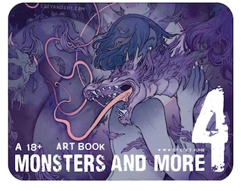 Coey: PREVENTA, Monstruos y más vol. 4, Copia física (Libro de arte para adultos)